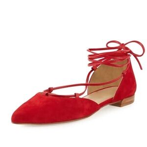 Stuart weitzman Gilligan lace up d’orsay flat lace up shoes